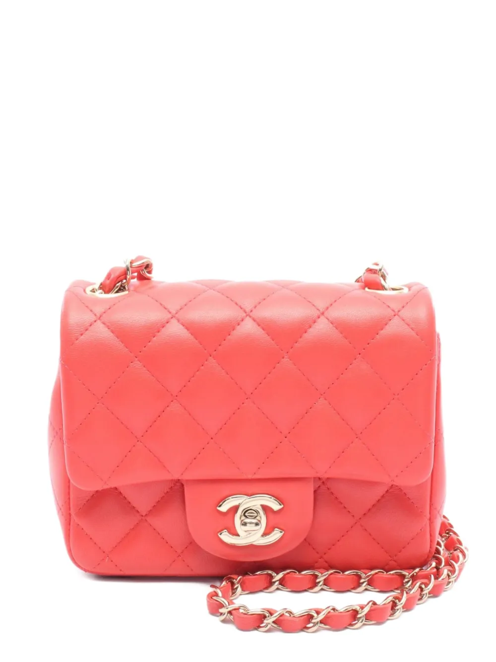 CHANEL Pre-Owned 2021-2022 キルティング ショルダーバッグ ミニ - ピンク CHANEL Pre-Owned 2021-2022 キルティング ショルダーバッグ ミニ - ピンク