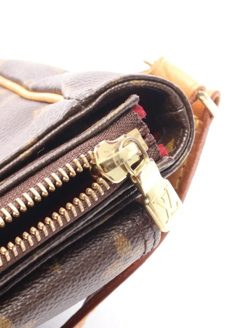 Pre-owned Louis Vuitton 2004 Viva Cité Pm Shoulder Bag In Brown