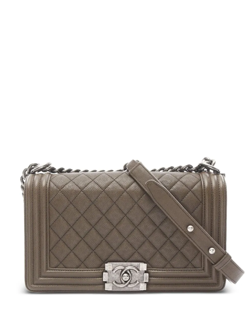 CHANEL Pre-Owned 2016-2017 ボーイ ショルダーバッグ - グリーン CHANEL Pre-Owned 2016-2017 ボーイ ショルダーバッグ - グリーン