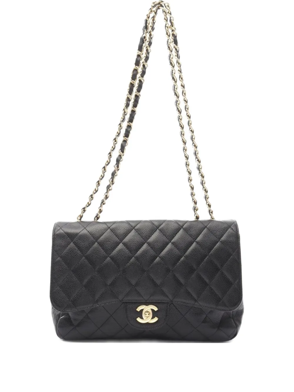 CHANEL Pre-Owned 2006-2008 Decamatlassé ショルダーバッグ - ブラック CHANEL Pre-Owned 2006-2008 Decamatlassé ショルダーバッグ - ブラック
