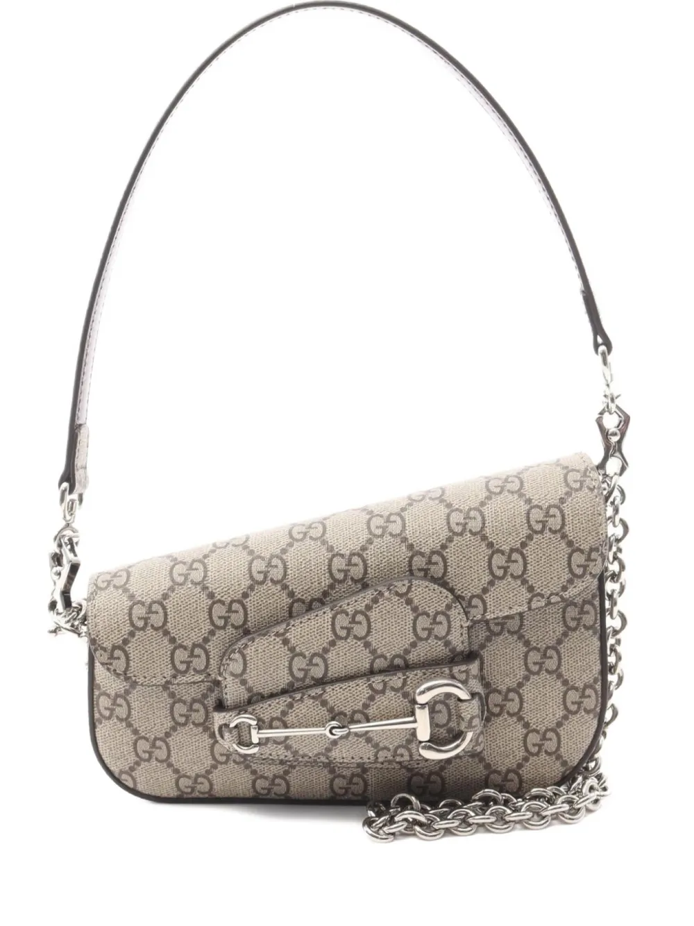 Gucci Pre-Owned 2010s Horsebit 1955 shoulder bag - ニュートラル Gucci Pre-Owned 2010s Horsebit 1955 shoulder bag - ニュートラル