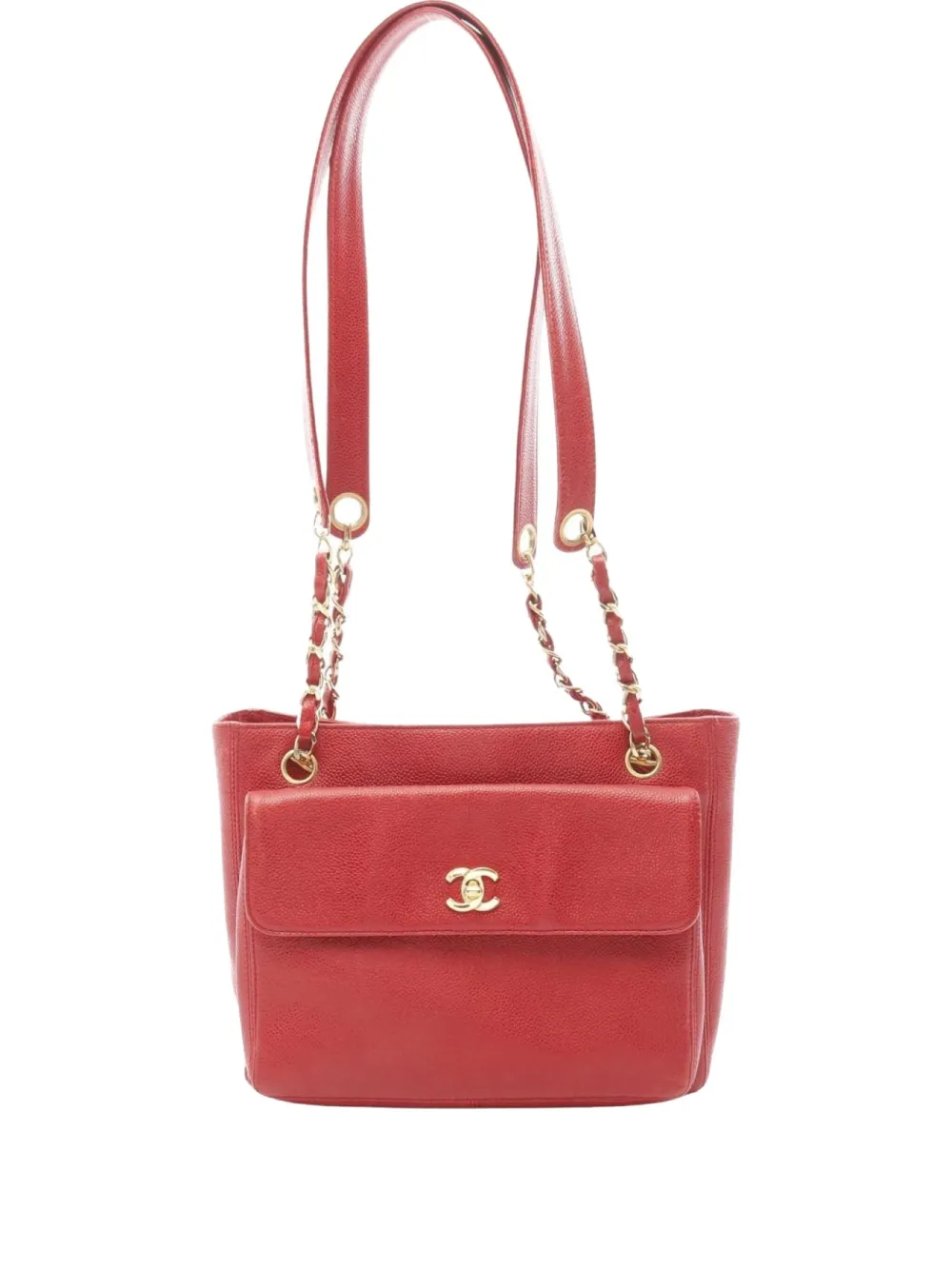 CHANEL Pre-Owned 1996-1997 Coco Mark handbag - レッド CHANEL Pre-Owned 1996-1997 Coco Mark handbag - レッド