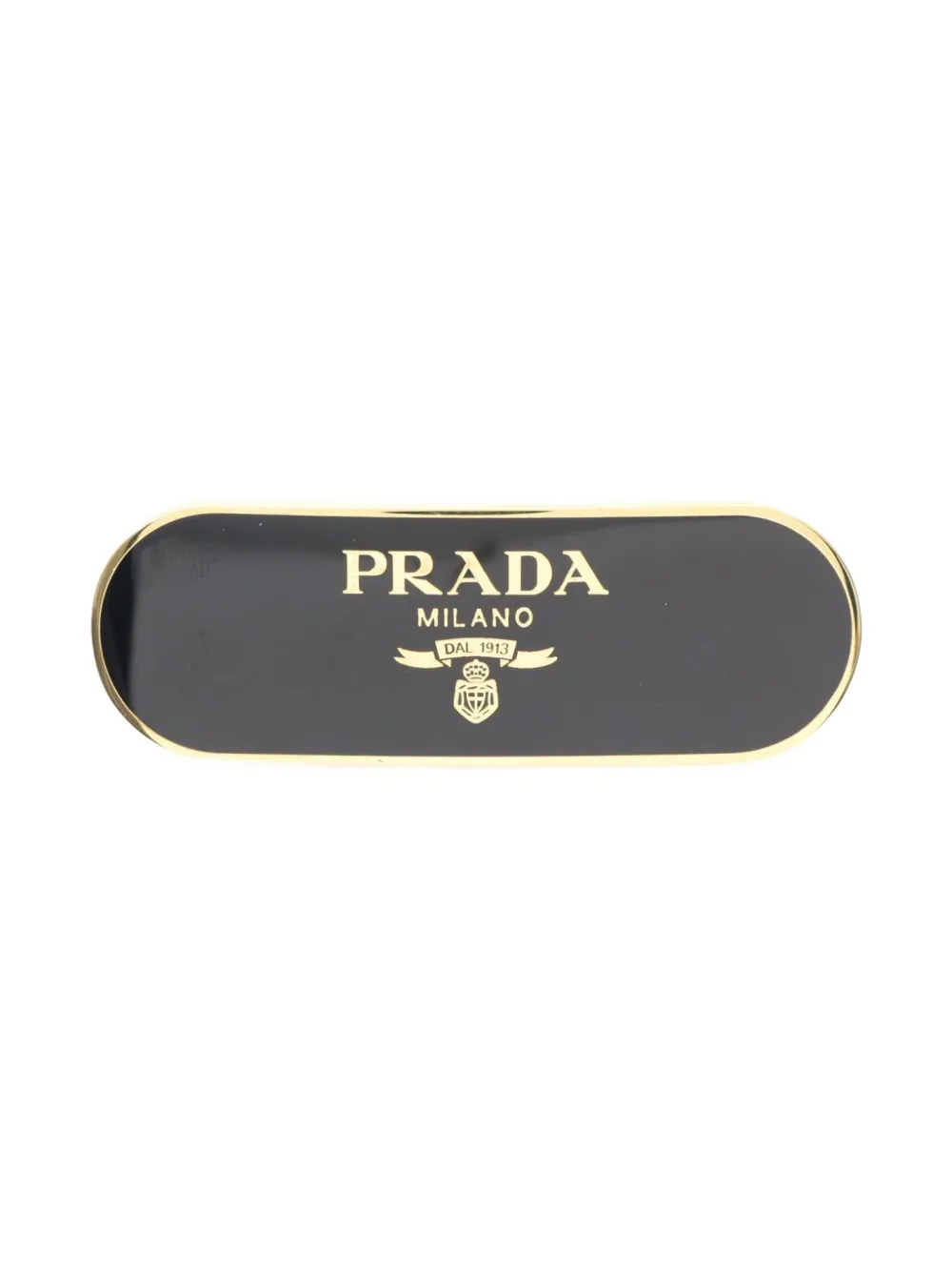 Prada Pre-Owned 2020s logo-embellished hair clip - ゴールドトーン Prada Pre-Owned 2020s logo-embellished hair clip - ゴールドトーン