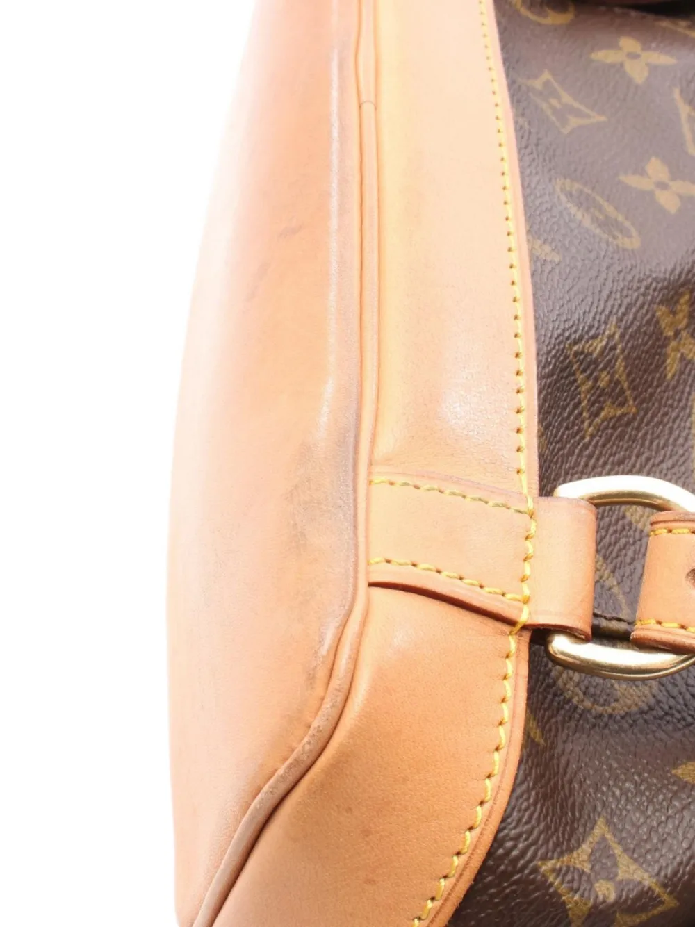 Pre-owned Louis Vuitton 2004 Montsouris Mm Backpack In Brown