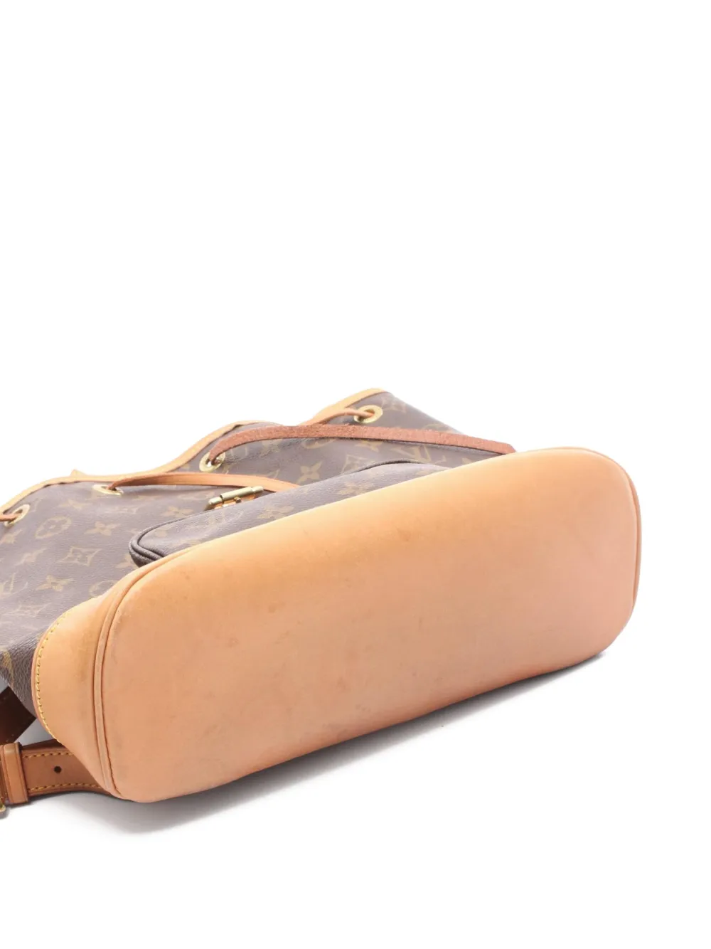 Pre-owned Louis Vuitton 2004 Montsouris Mm Backpack In Brown
