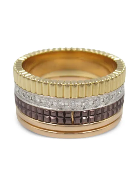 Boucheron Pre-Owned 2010s 18K yellow Quatre diamond ring