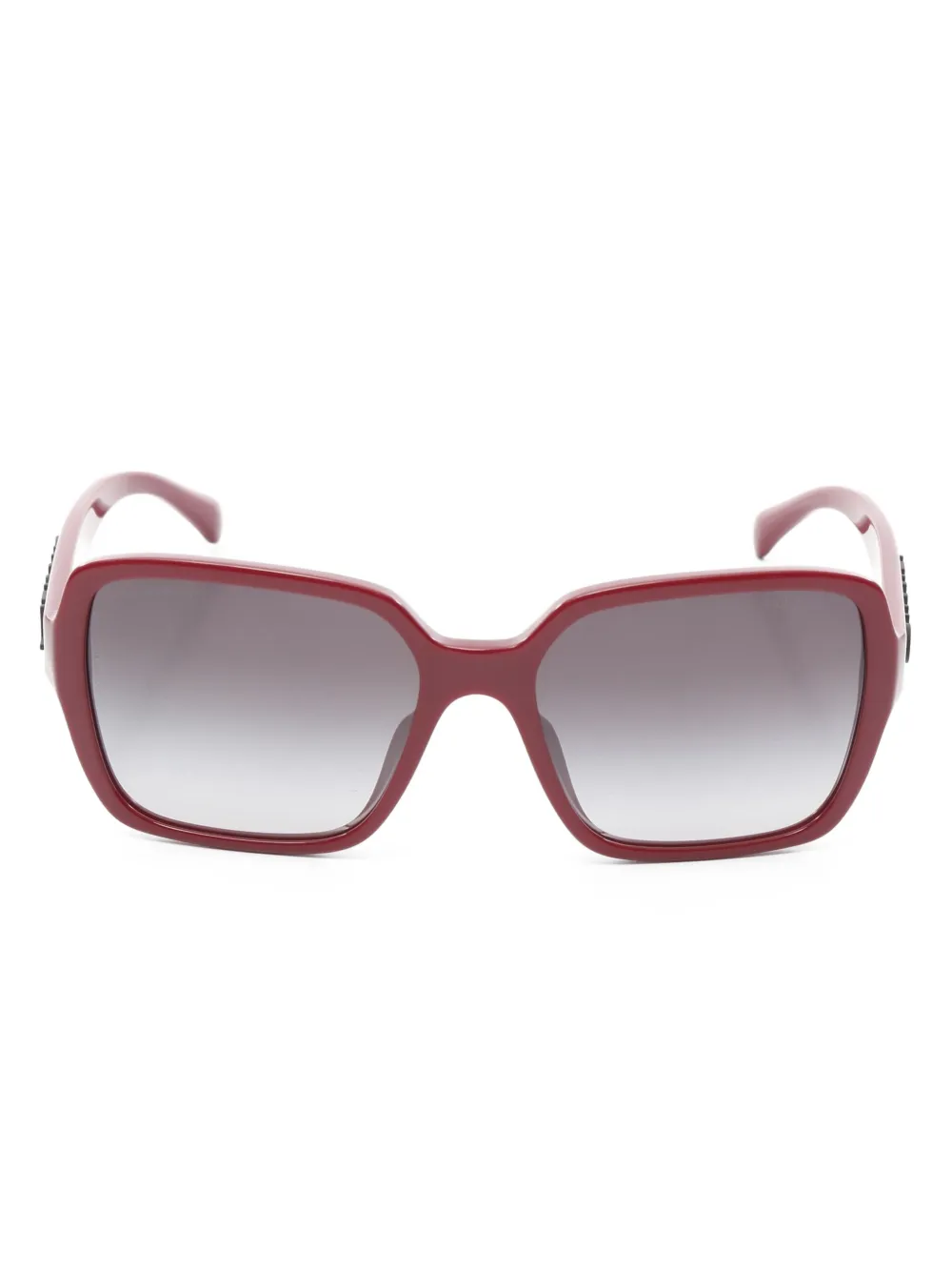 CHANEL Pre-Owned 2010s square-shape sunglasses - レッド CHANEL Pre-Owned 2010s square-shape sunglasses - レッド