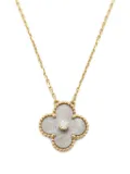 Van Cleef & Arpels Vintage 2010s 18K yellow gold Alhambra diamond necklace