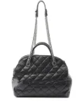 CHANEL Pre-Owned 2012-2013 quilted leather two-way handbag - Black