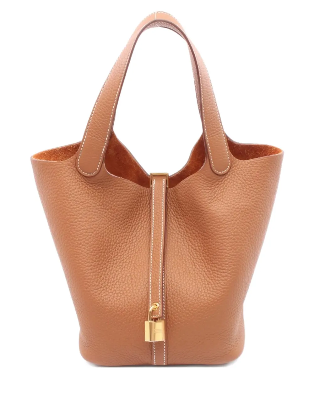 Hermès Pre-Owned 2024 Picotane Lock MM handbag - ブラウン Hermès Pre-Owned 2024 Picotane Lock MM handbag - ブラウン