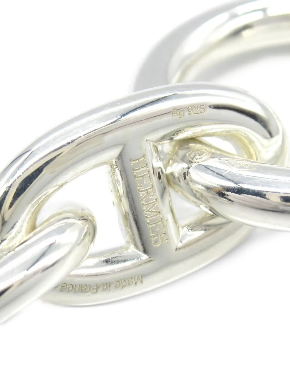 HERMES Pre-owned 2020s Shane Dunkle Mm Bracelet In Silver