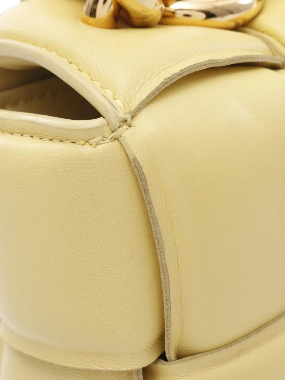 Pre-owned Bottega Veneta 2010s Chain Cassette Bag In Yellow