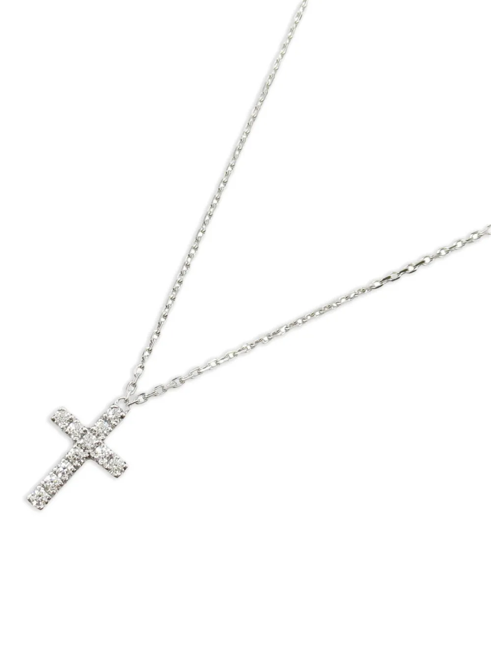 Cartier 2010s 18K white gold Cross diamond necklace | Image 2
