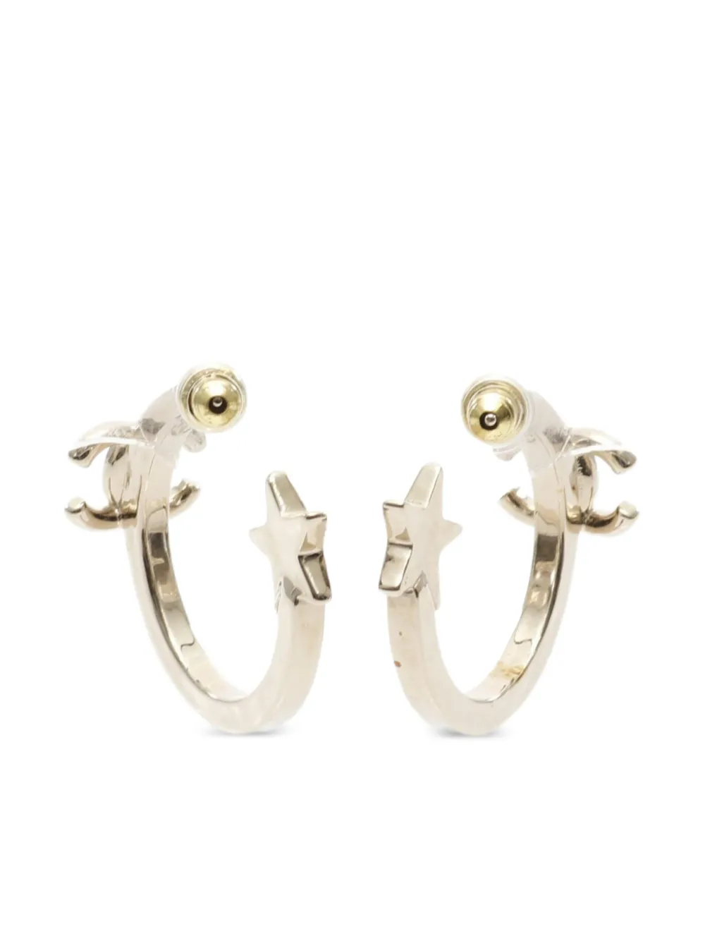 CHANEL Pre-Owned star hoop earrings | Image 2
