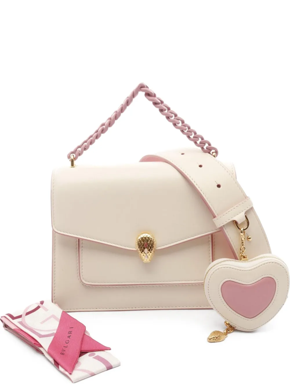 Bvlgari Pre-Owned 2010s Serpenti Forever two-way handbag - ニュートラル Bvlgari Pre-Owned 2010s Serpenti Forever two-way handbag - ニュートラル