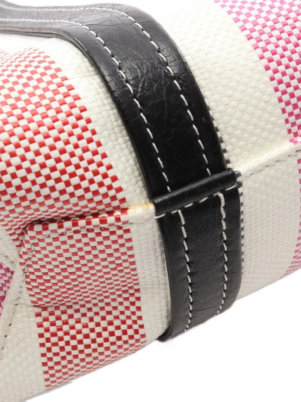 Pre-owned Balenciaga 2010s Small Barbes Two-way Handbag In White