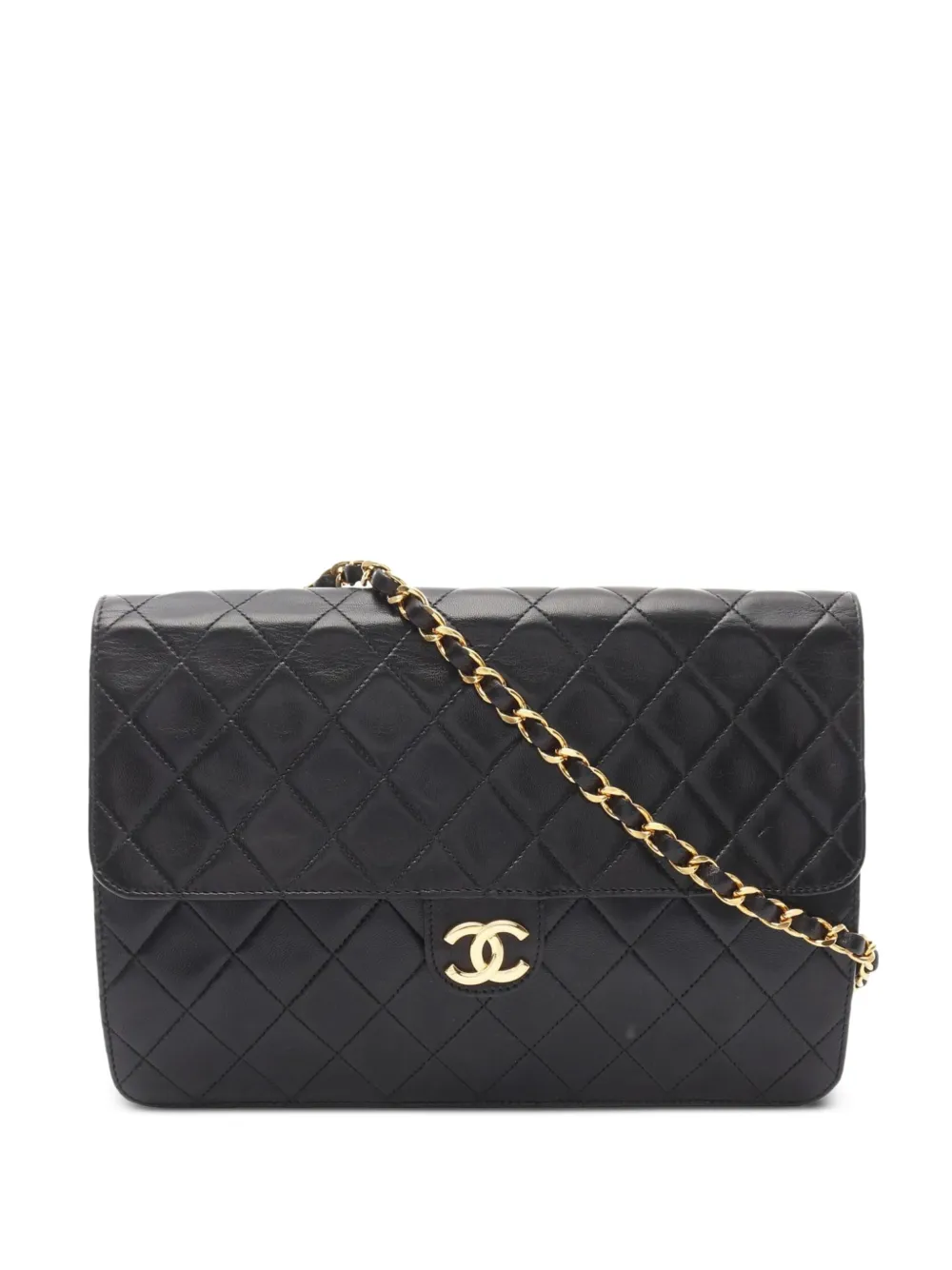 CHANEL Pre-Owned 1986-1988 Classic Single Flap shoulder bag - ブラック CHANEL Pre-Owned 1986-1988 Classic Single Flap shoulder bag - ブラック
