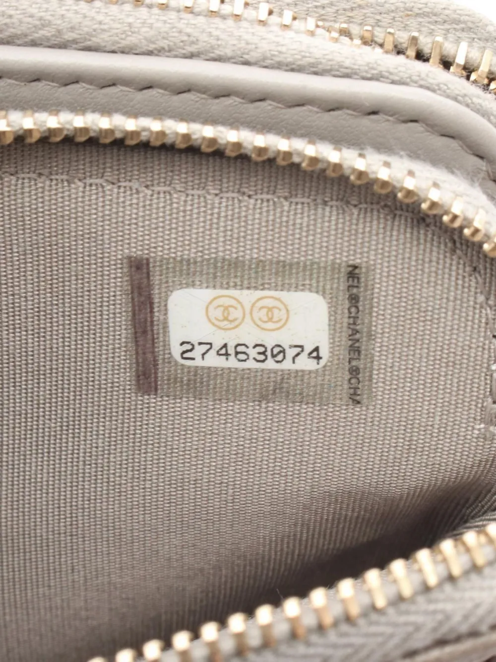 Pre-owned Chanel 2019 Boy Wallet On Chain In Neutral