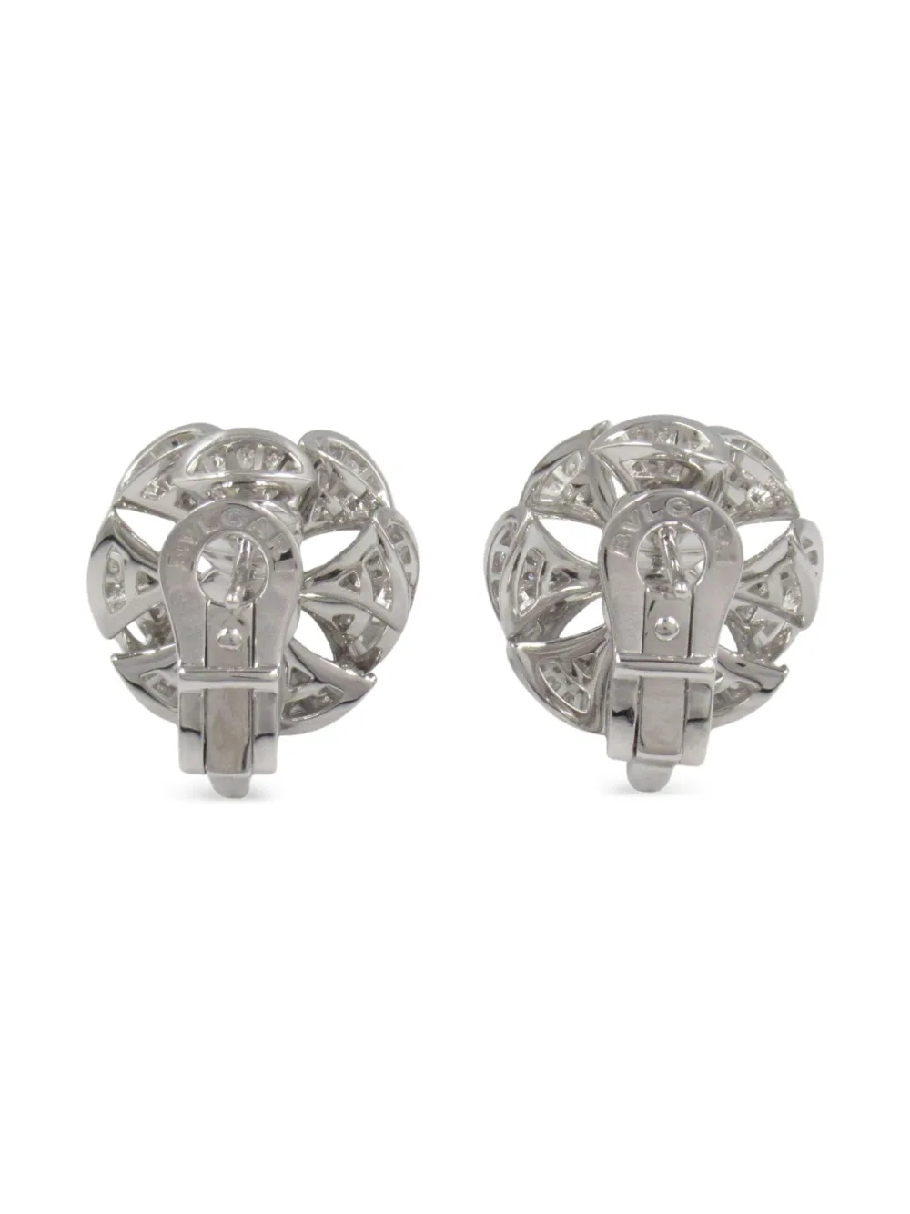 Bvlgari Pre-Owned 2010s 18K white gold Diva Dream diamond earrings | Image 2