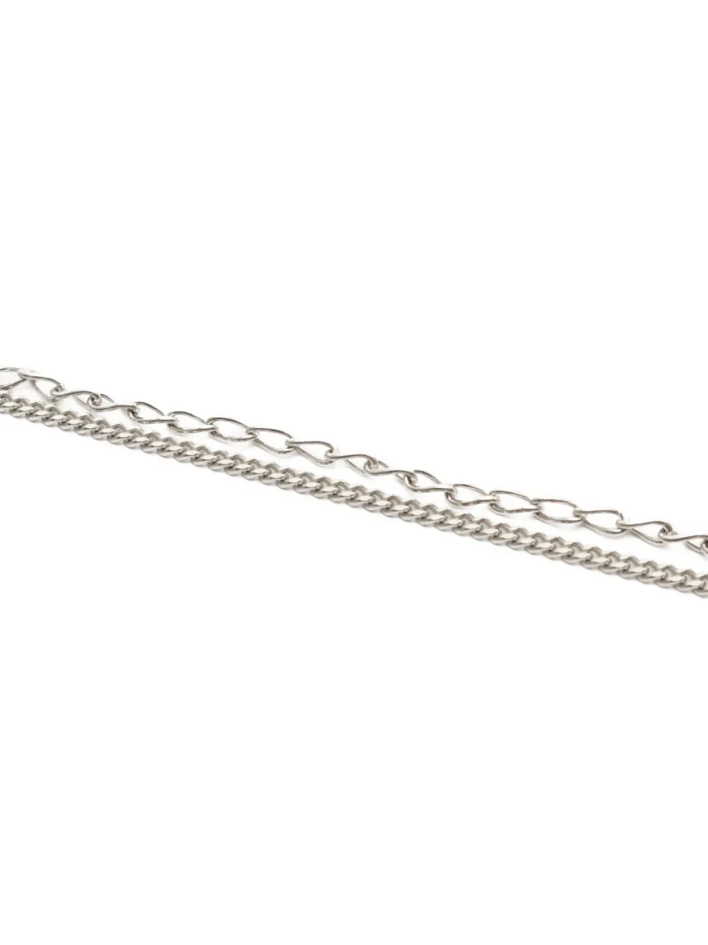 Pre-owned Chanel 1986-1988 Coco Mark Necklace In Silver