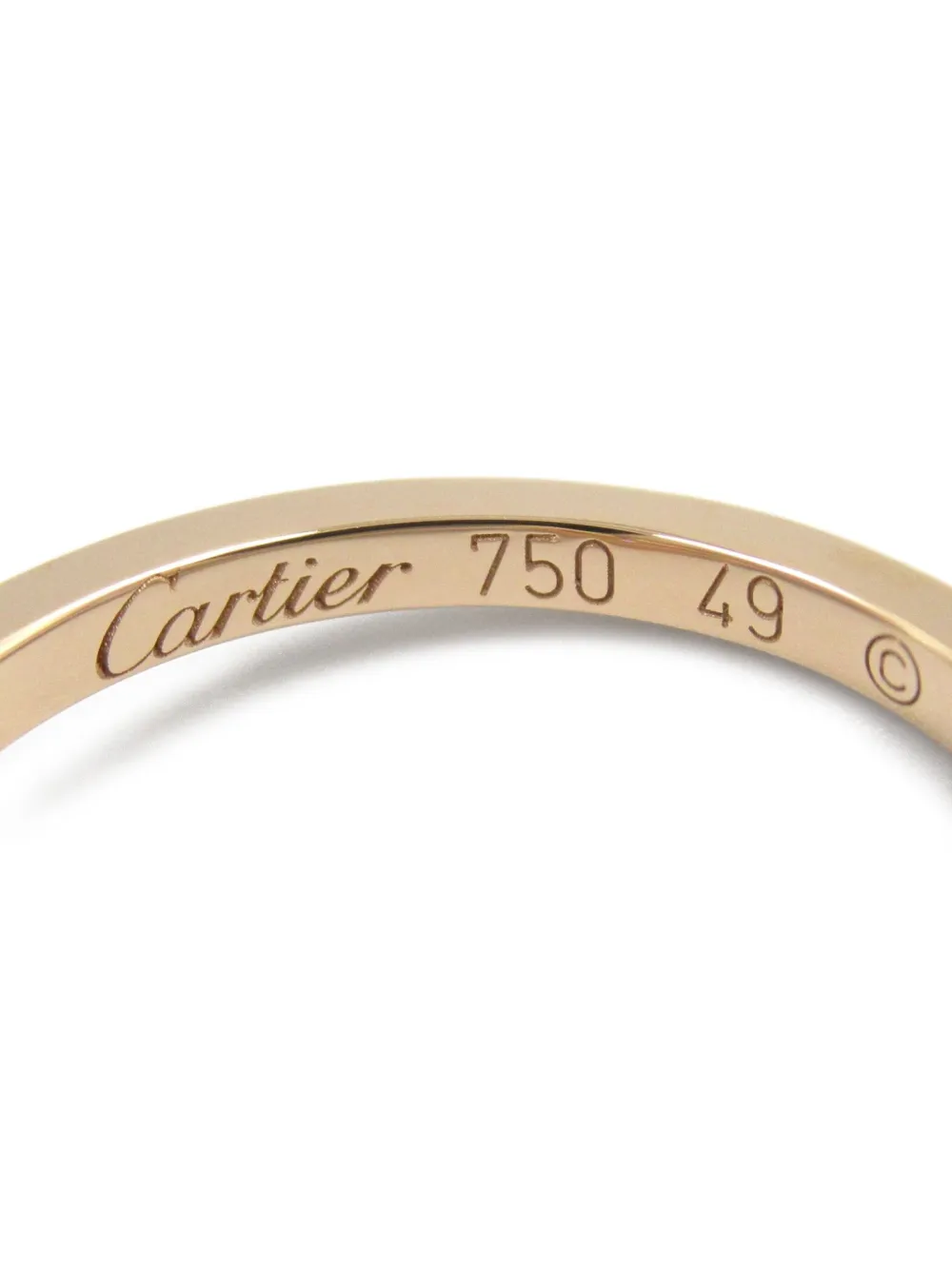 Cartier 2010s 18K rose gold C Heart diamond ring | Image 2