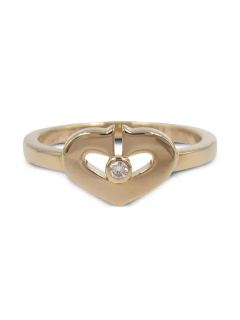 Cartier anillo C Heart en oro rosa de 18kt con diamantes 2010