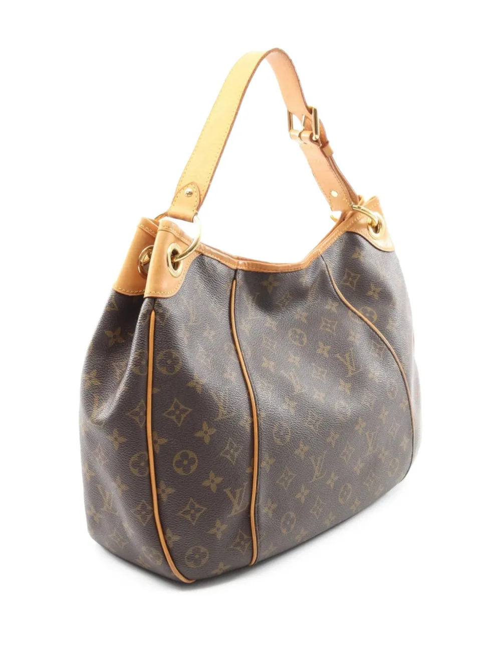 Pre-owned Louis Vuitton 2008 Galliera Pm Shoulder Bag In Brown