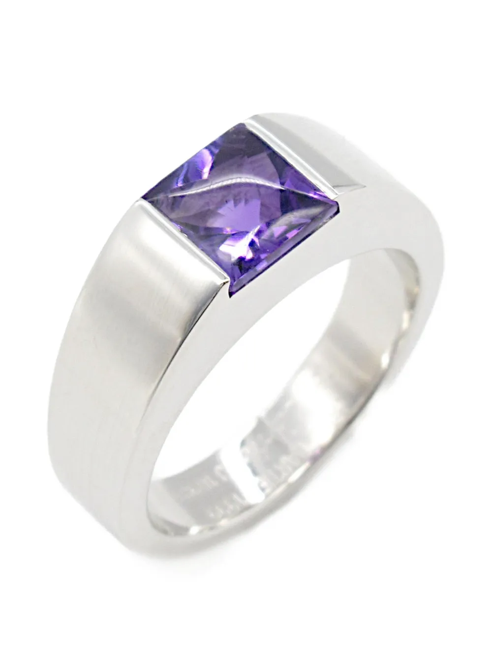 Cartier 2010s 18K white gold amethyst ring | Image 2