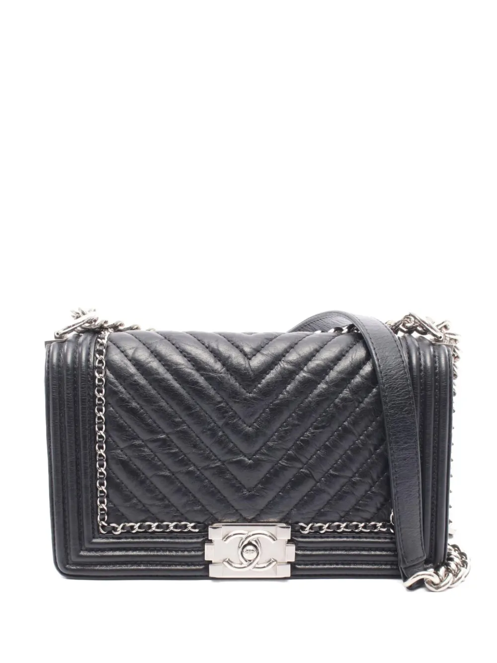 CHANEL Pre-Owned 2017-2018 Boy Chanel shoulder bag | Black | Image 1
