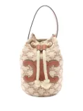 Celine Pre-Owned 2010s teen drawstring Triomphe handbag - Neutrals