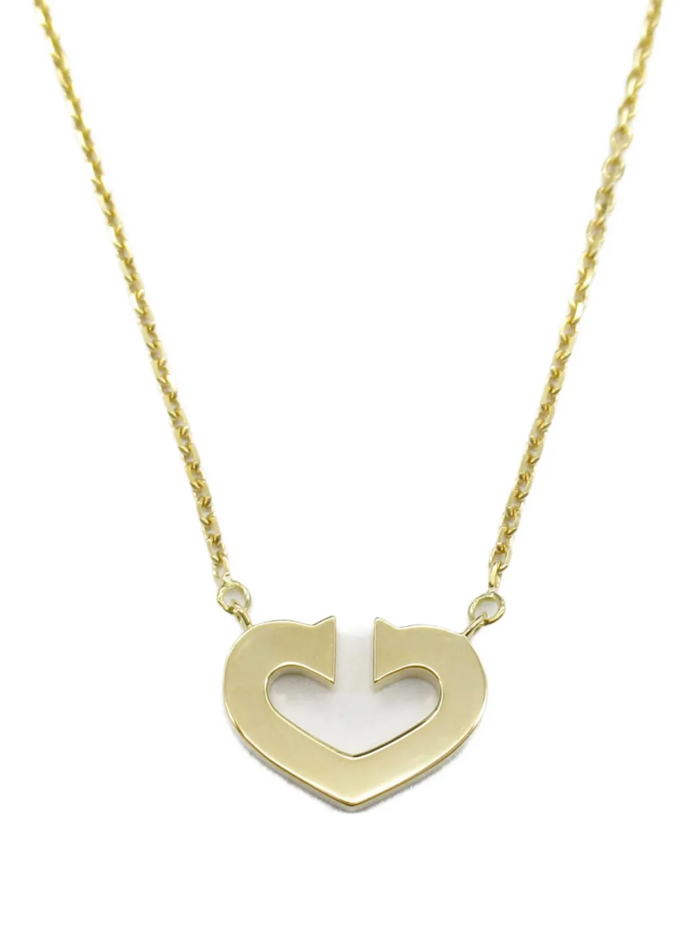 Cartier 2010s 18K yellow gold C Heart necklace - ゴールドトーン Cartier 2010s 18K yellow gold C Heart necklace - ゴールドトーン