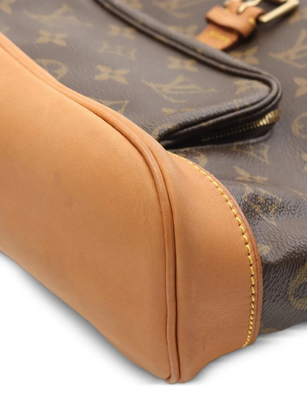 Pre-owned Louis Vuitton 2001 Montsouris Mm Backpack In Brown