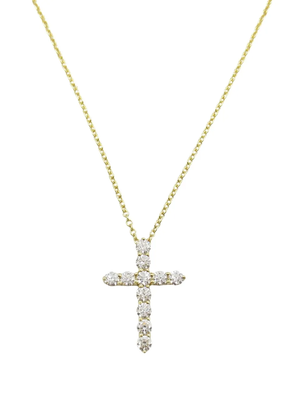 Tiffany & Co. Pre-Owned 2010 18kt yellow gold Cloth diamond necklace | Pre-Owned | Image 2