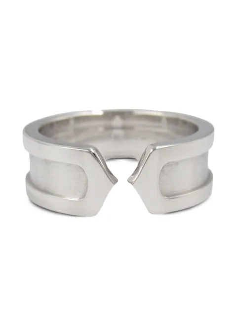 Cartier 2010 18kt white gold C2 ring