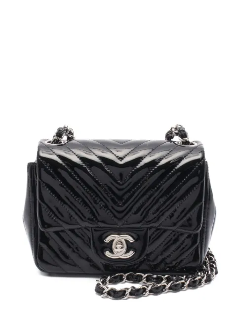 CHANEL Pre-Owned 2015-2016 Chevron V-stitch shoulder bag 