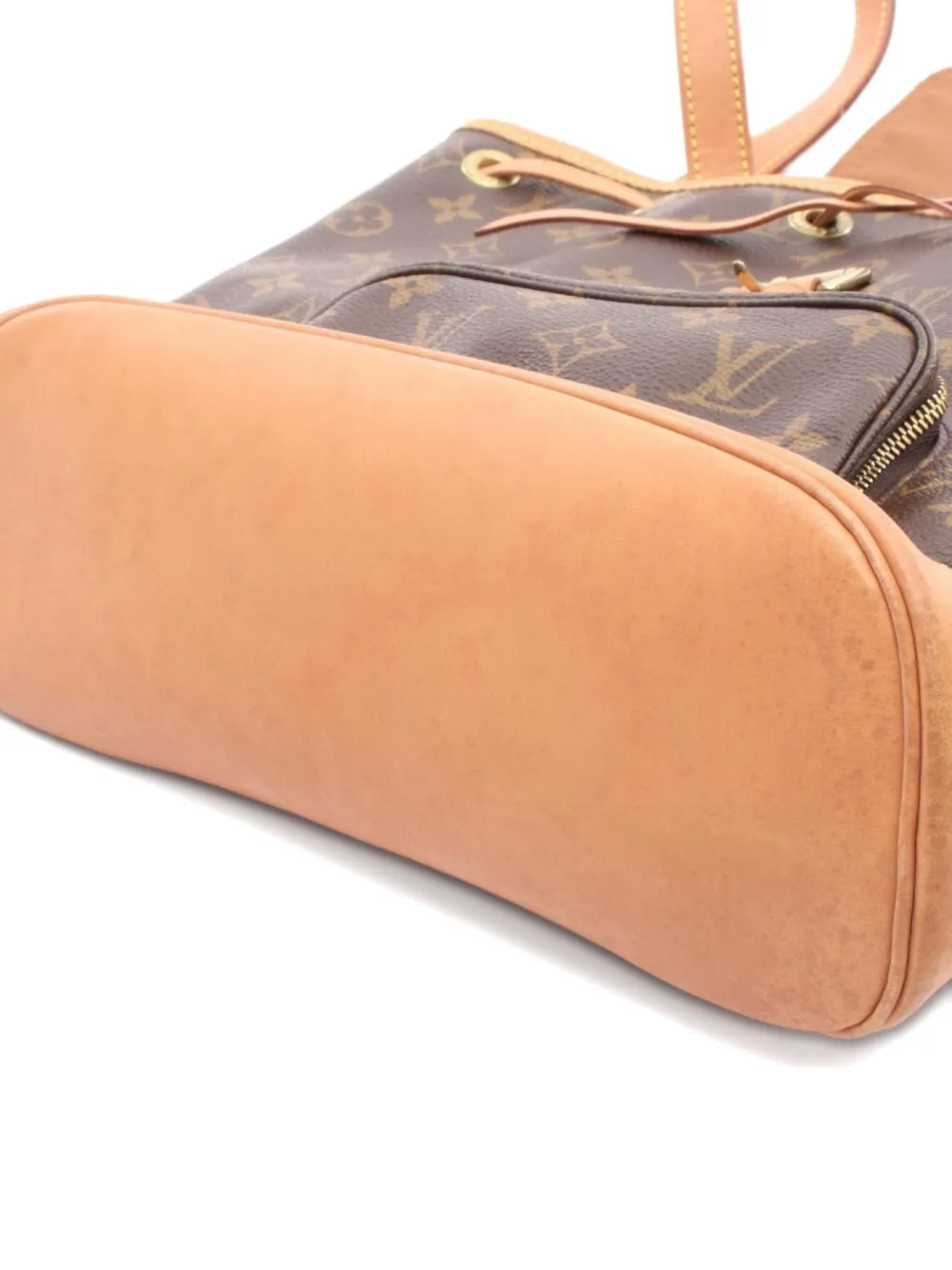 Pre-owned Louis Vuitton 2000 Montsouris Mm Backpack In Brown