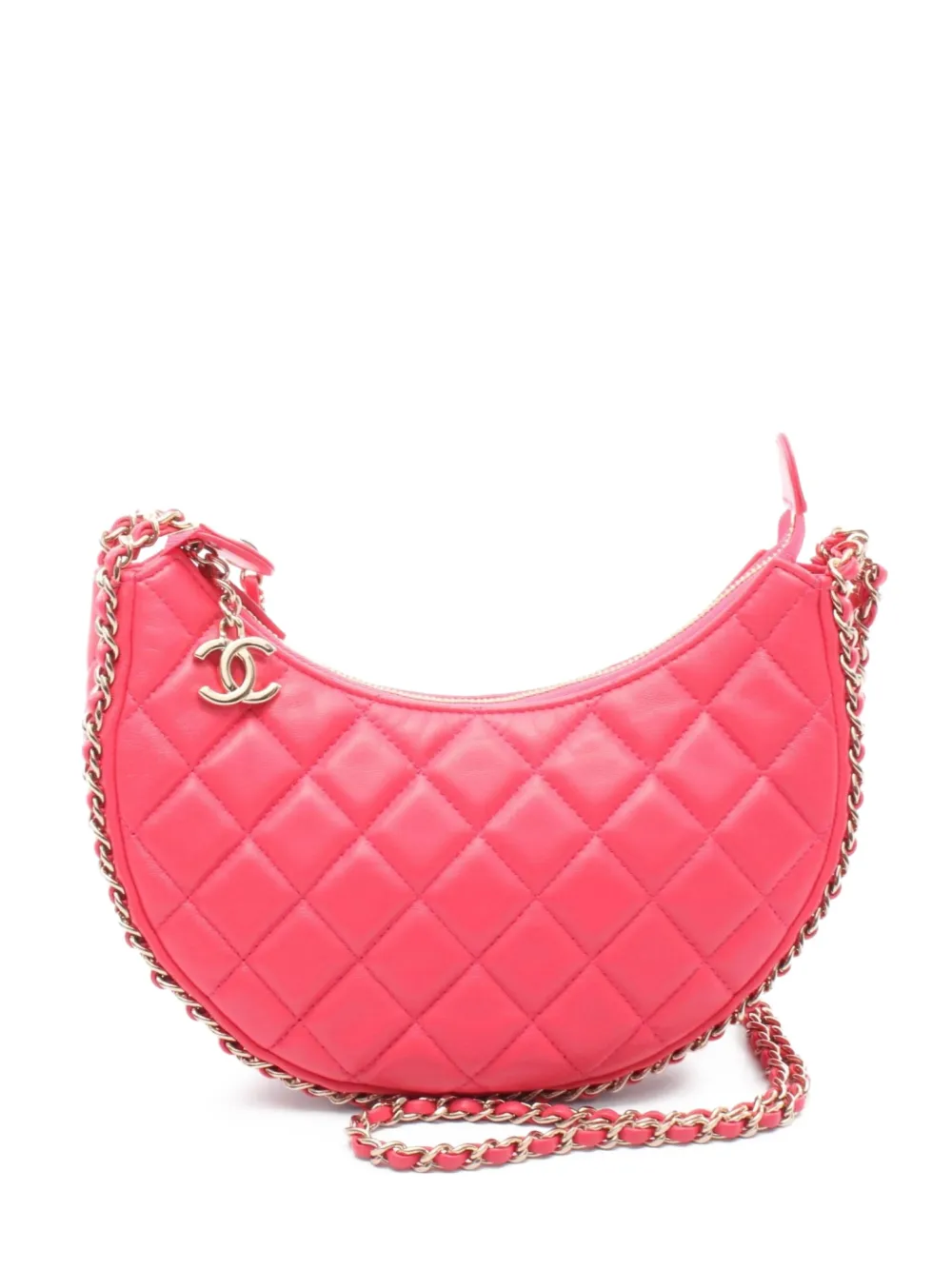 CHANEL Pre-Owned 2021 キルティング ショルダーバッグ - ピンク CHANEL Pre-Owned 2021 キルティング ショルダーバッグ - ピンク