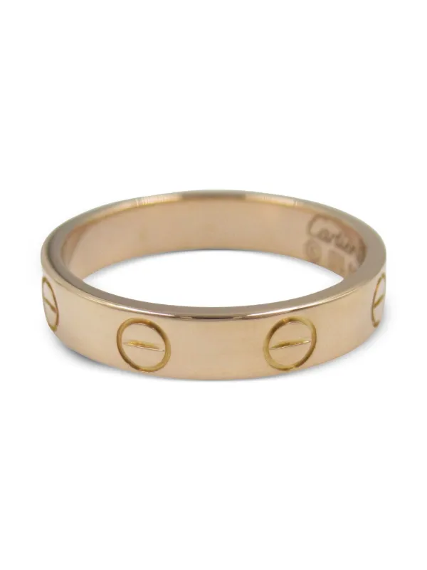 Cartier 2010s 18K Rose Gold Mini Love Ring Pink FARFETCH PH