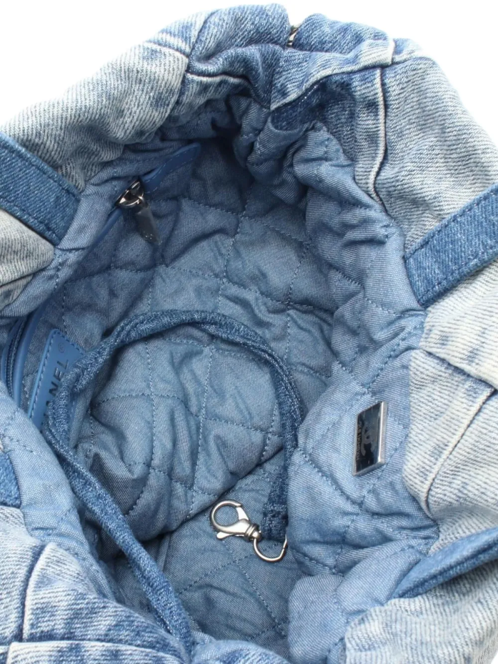 Pre-owned Chanel 2021 Denim Backpack In Blue