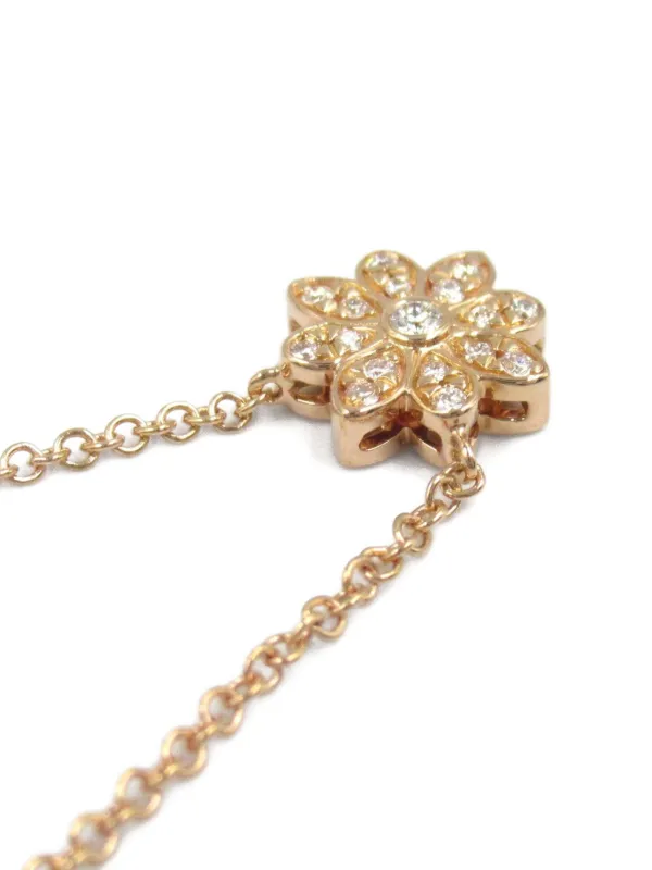 ティファニー　エンチャントフラワー　ダイヤモンドネックレス　Ꮶ18ローズゴールド Tiffany & Co. Pre-Owned 2010s エンチャントメント