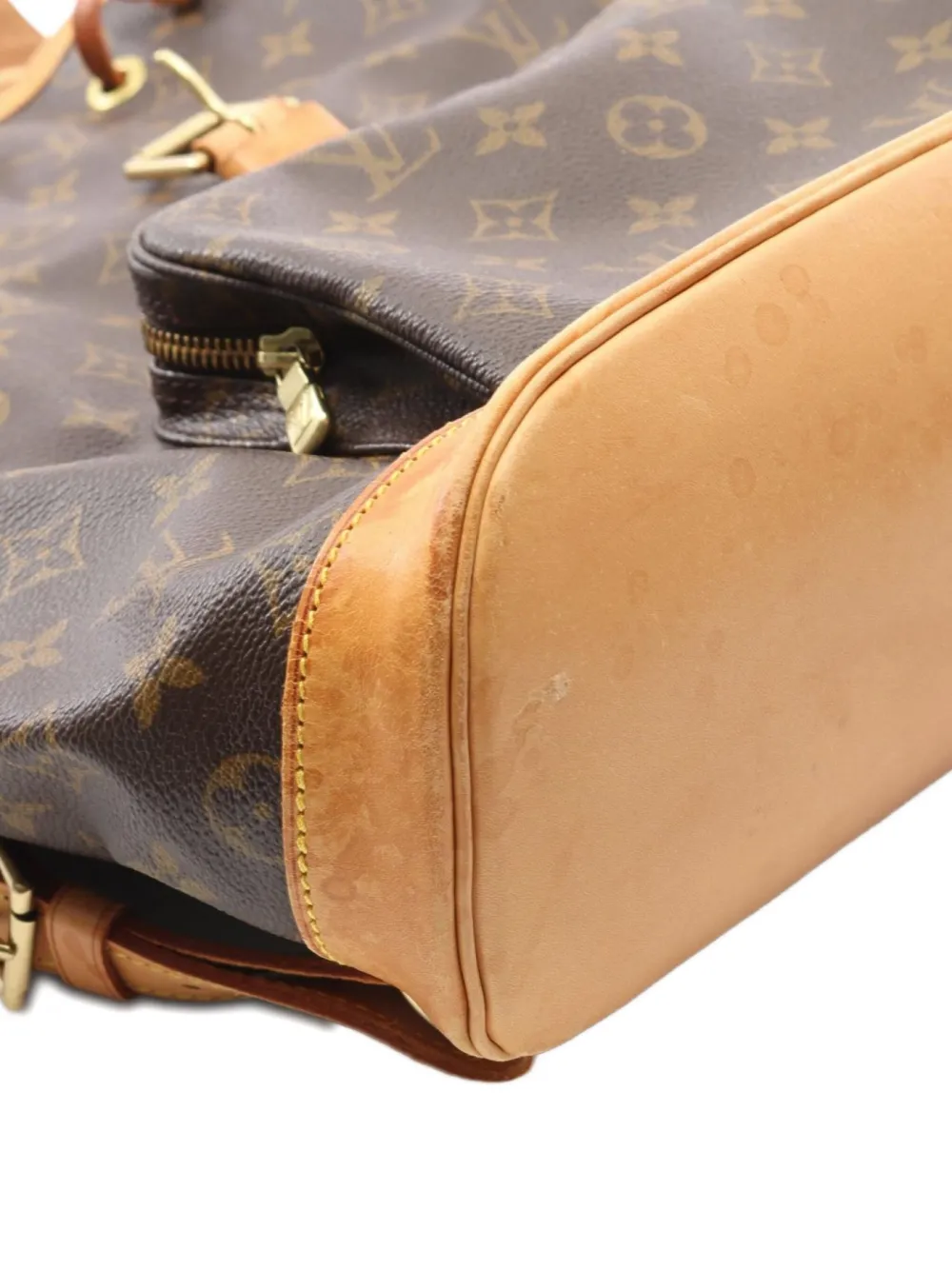 Pre-owned Louis Vuitton 1997 Montsouris Gm Backpack In Brown