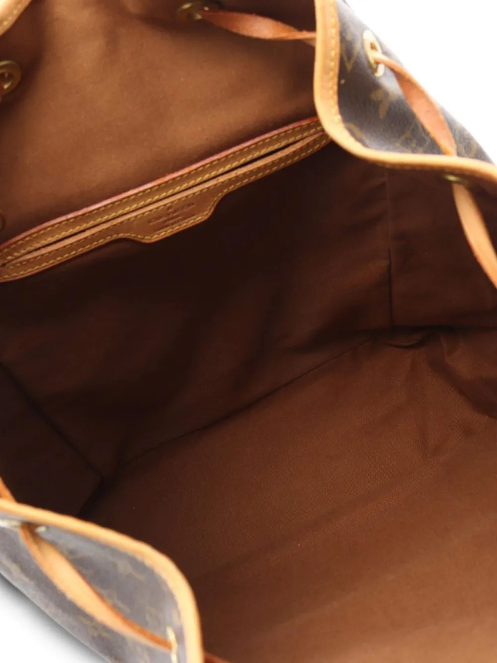 Pre-owned Louis Vuitton 1997 Montsouris Gm Backpack In Brown