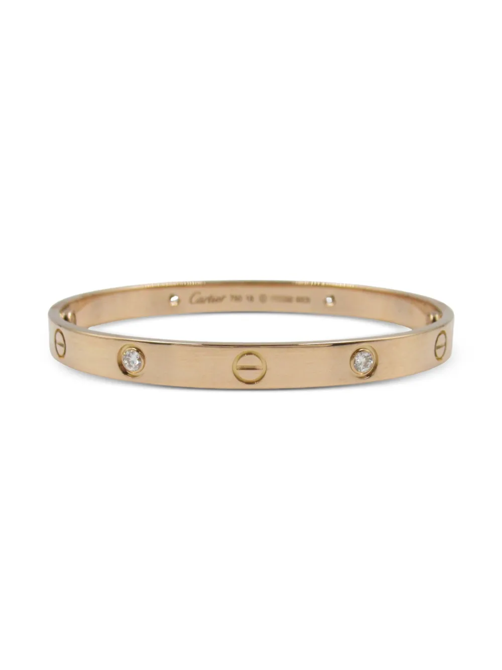 Cartier 2010s ラブ ブレス ダイヤモンド ブレスレット 18Kローズゴールド - ゴールドトーン Cartier 2010s ラブ ブレス ダイヤモンド ブレスレット 18Kローズゴールド - ゴールドトーン