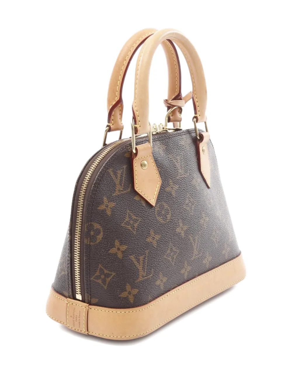 Pre-owned Louis Vuitton 2018 Alma Bb Two-way Handbag In Brown