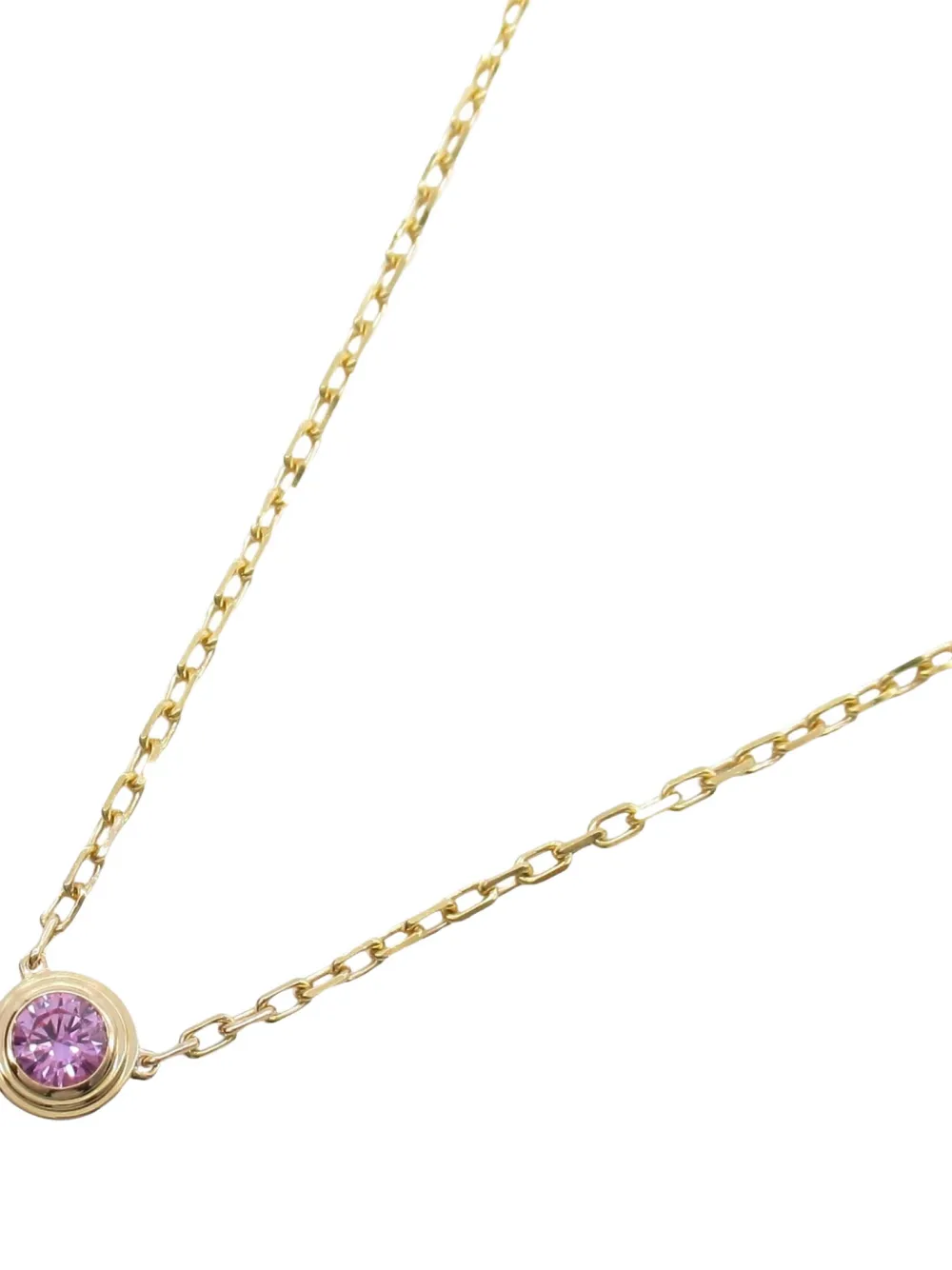 Cartier 2010s 18K rose gold Damour sapphire necklace - ゴールドトーン Cartier 2010s 18K rose gold Damour sapphire necklace - ゴールドトーン