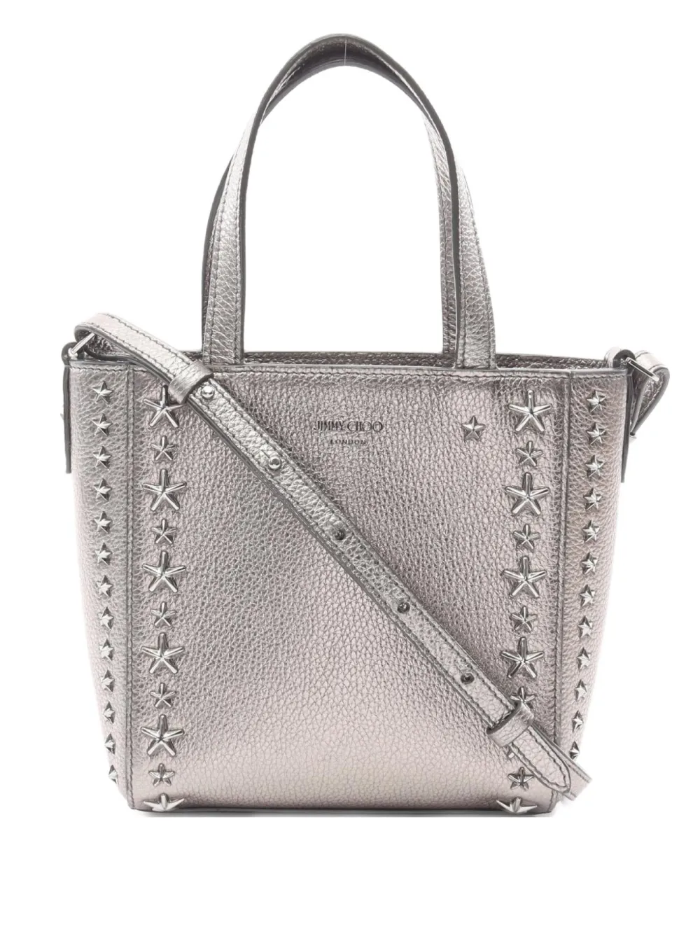 Jimmy Choo Pre-Owned 2000s mini Pegasi two-way handbag | Grey | Image 1