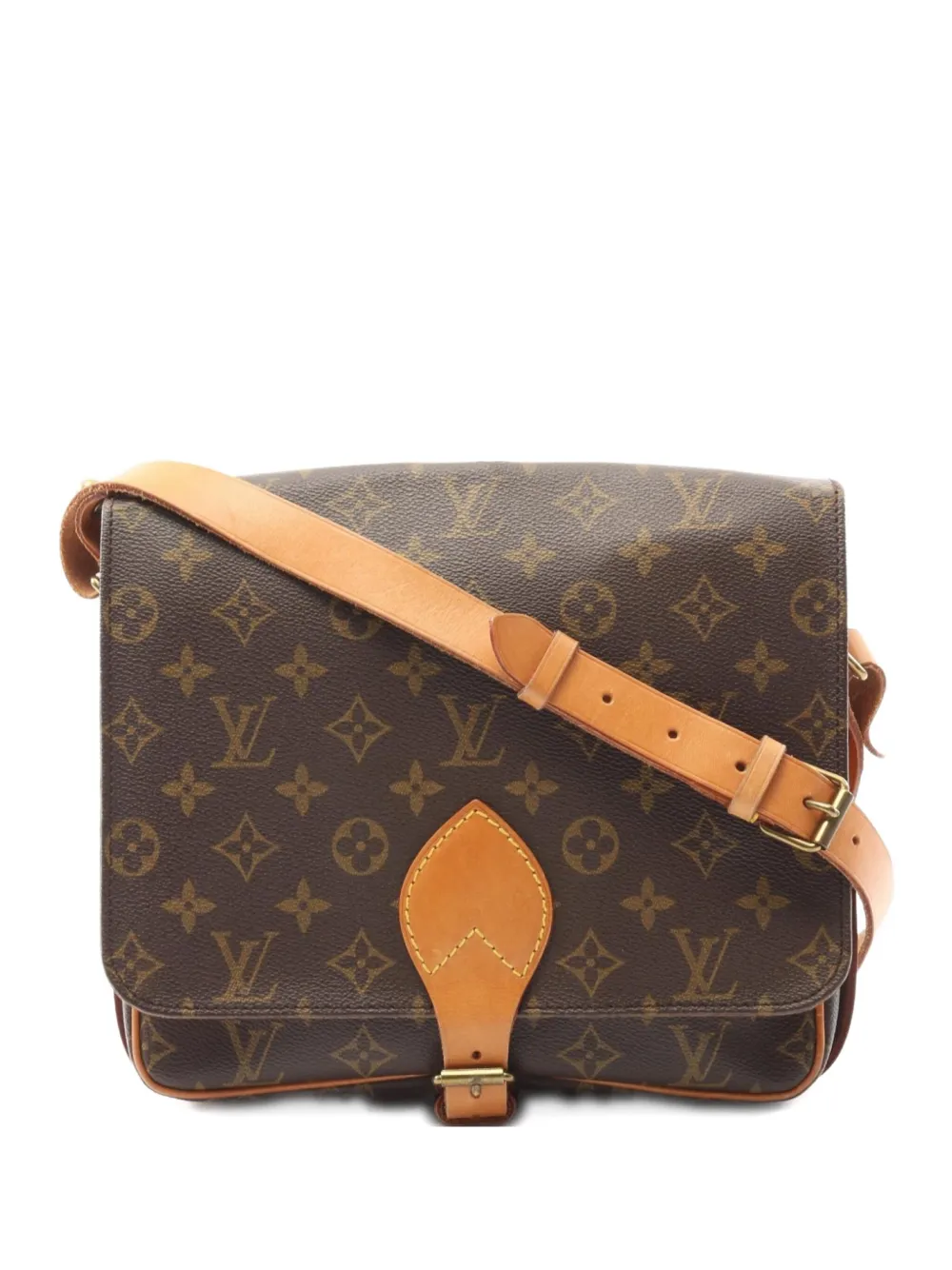 Louis Vuitton Pre-Owned 1995 Cartesier GM shoulder bag - ブラウン Louis Vuitton Pre-Owned 1995 Cartesier GM shoulder bag - ブラウン