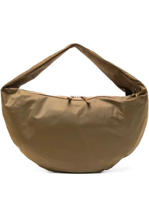 KHAITE suede-trimmed shoulder bag