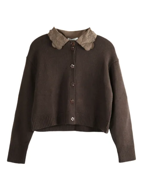 Cecilie Bahnsen Bibi embroidered-collar cardigan