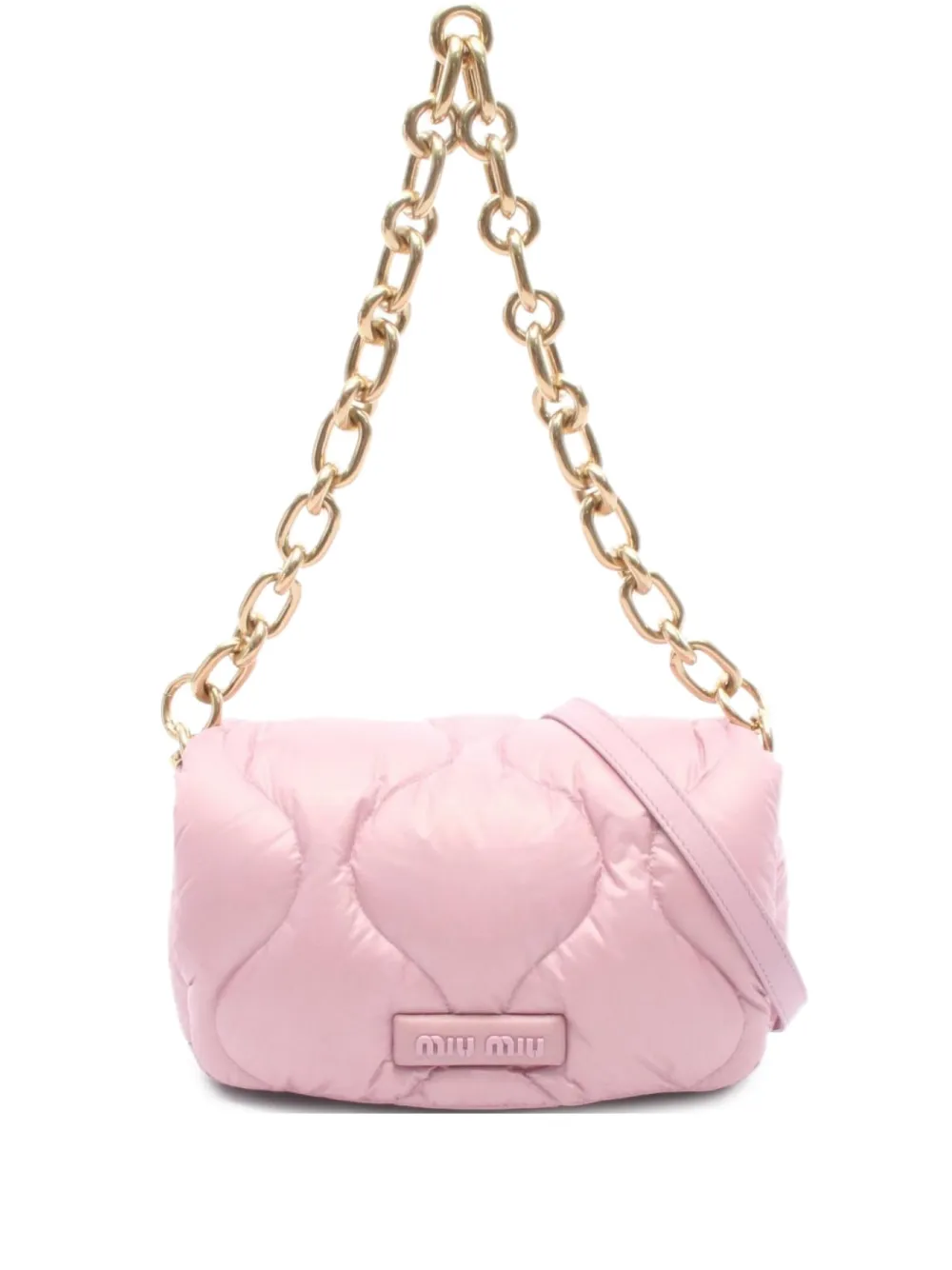 Miu Miu Pre-Owned 2010s padded shoulder bag - ピンク Miu Miu Pre-Owned 2010s padded shoulder bag - ピンク